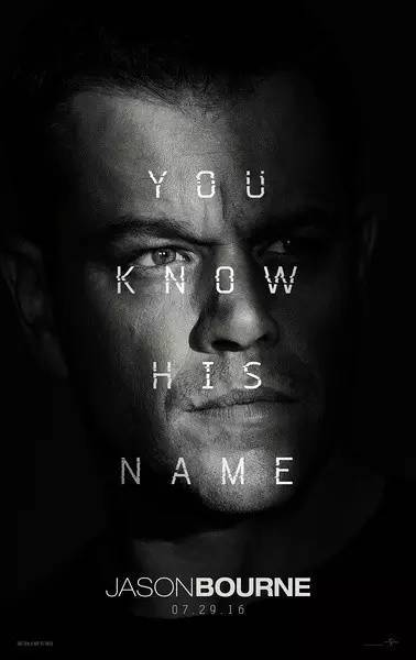 《谍影重重5》jason bourne 上映日期:8月23日