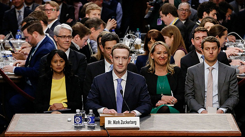 扎克伯格首次在国会作证 Facebook股价飙升4.5%