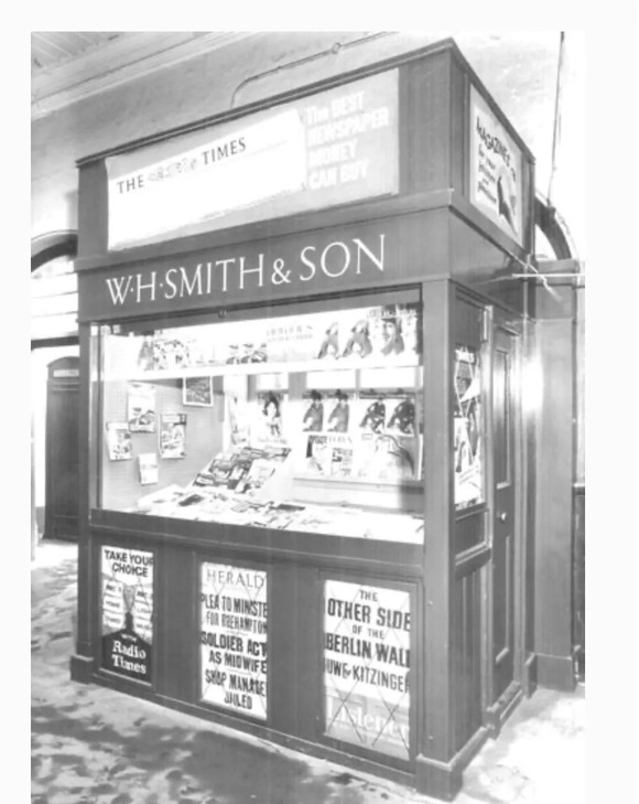 19世纪w.h.smith & son的铁路书摊