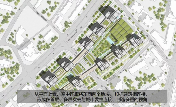 外国普遍是「开放式」,把绿化和设施集中给一个区域,这是共享.