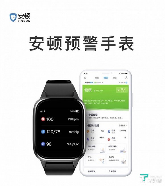 安顿预警手表产品与App界面