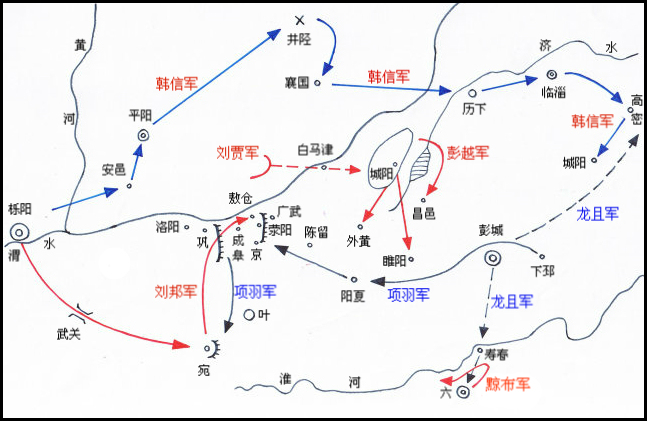 腹背受敌,让我第一次感觉有点乏力,我只能和刘邦停战议和,以鸿沟为界