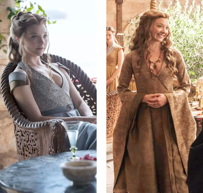 house tyrell 演员:natalie dormer 小玫瑰的穿衣风格就一个字—露