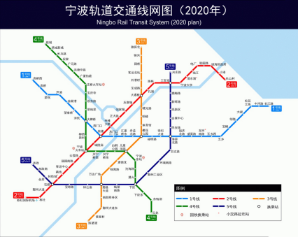 >宁波地铁线路图