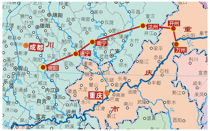 成达万高铁国家发改委批了,设万州遂宁等13座车站