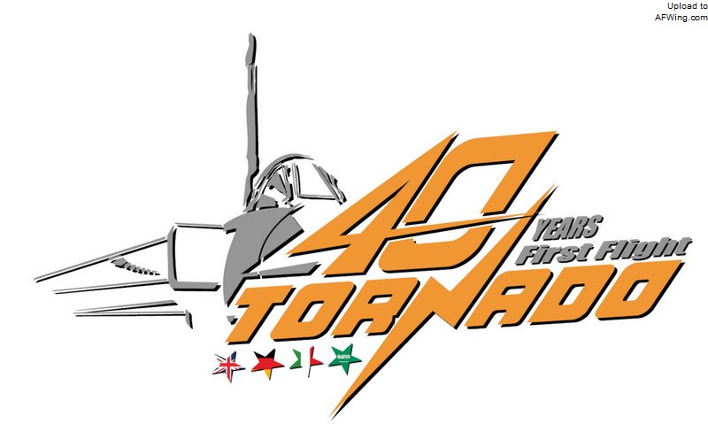 帕那维亚公司设计的“狂风”首飞40周年logo