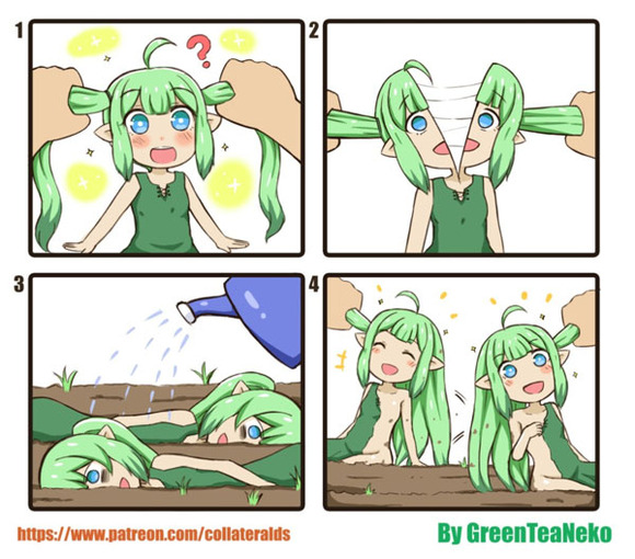 这里的四格小漫画,又萌又重口