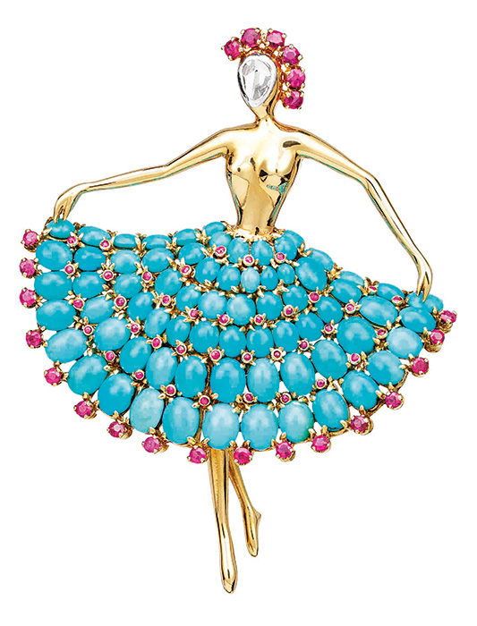 Ballerina胸针，1952年，Van-Cleef-&-Arpels梵克雅宝典藏