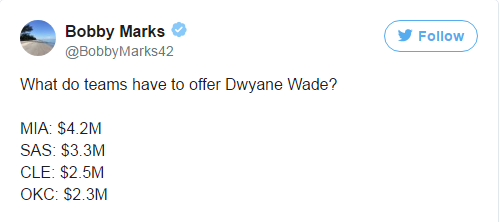 韦德去哪儿?闪电侠下家猜想