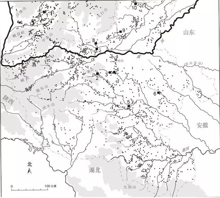 龙山文化地图图片