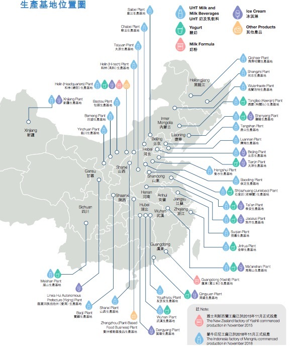 伊利全国工厂分布图图片