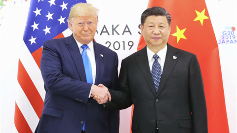 习近平与特朗普进行会晤，中美元首同意重启两国经贸磋商