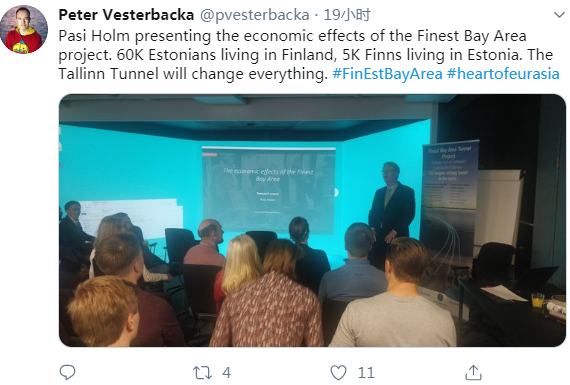 彼得在10月10的推文中称，隧道将会改变一切 来源：Twitter