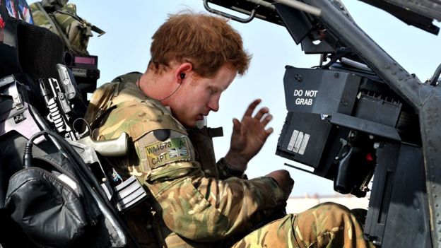 Prince Harry in Afghanistan in October 2012