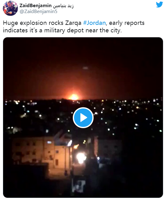 约旦爆炸图片