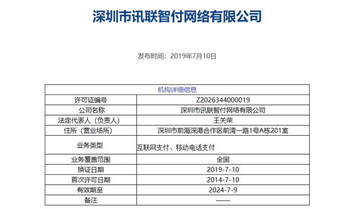 华为支付牌照图片