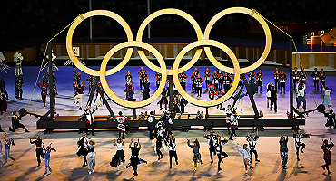 东京奥运会开幕式大阪直美点燃主火炬，运动员入场使用游戏背景音