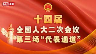 十四屆全國人大二次會議第三場“代表通道”