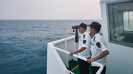 海南西南海域一外籍货船与渔船发生碰撞致8人失联，搜救仍继续