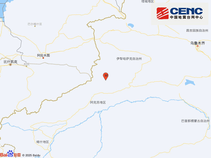 新疆阿克苏地区拜城县发生3.9级地震，震源深度10千米