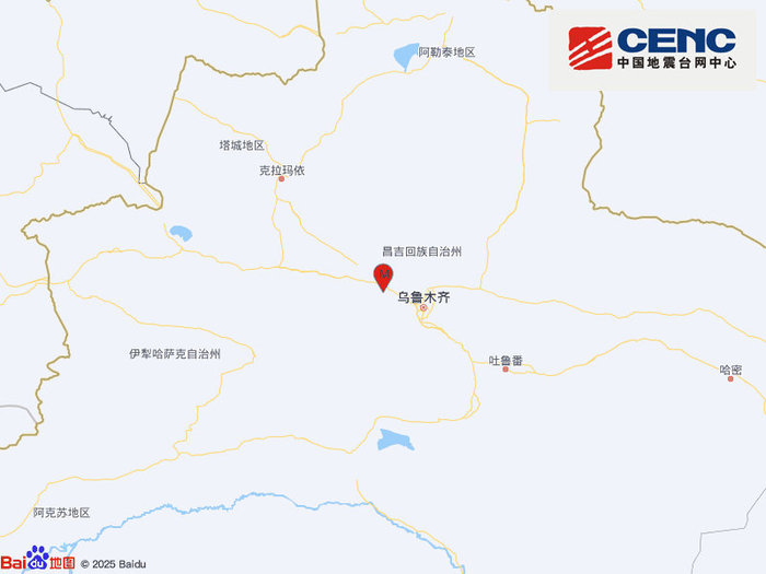 新疆昌吉州呼图壁县发生3.4级地震，震源深度15千米|界面新闻 · 快讯