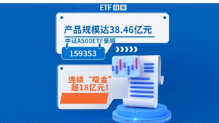 中證A500ETF景順(159353)連續(xù)“吸金”超18億元！產(chǎn)品規(guī)模達(dá)38.46億元