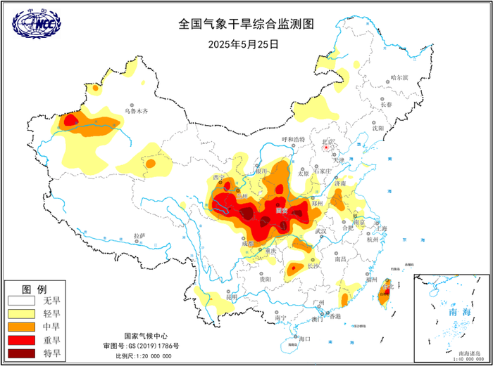 气象干旱黄色预警继续：陕西、河南、甘肃等地存在重度及以上气象干旱，局地特旱|界面新闻 · 快讯