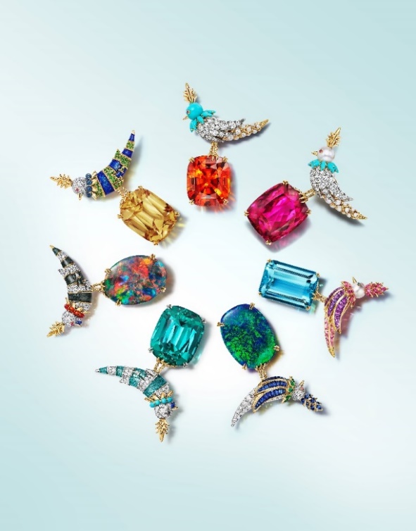 蒂芙尼创新演绎彩虹“石上鸟”，FRED阳光珠宝系列糅合盛夏风情
