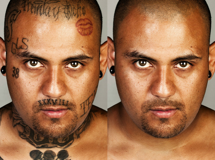 这些照片表现了社会如何看待有纹身的人 图片来源:steven burton