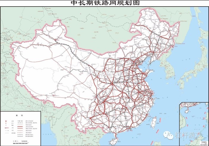 中长期高速铁路网规划图片