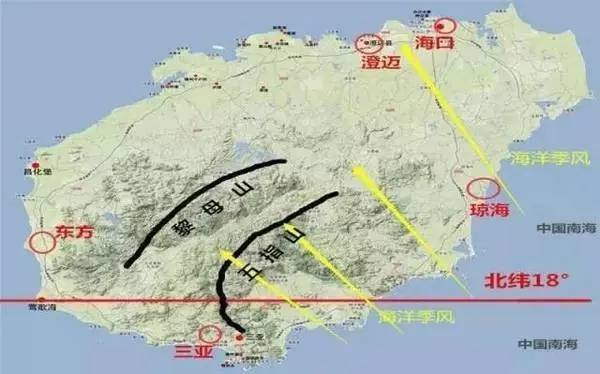 这些大山大体上分三大山脉:五指山山脉位于海南岛中部,主峰海拔1867