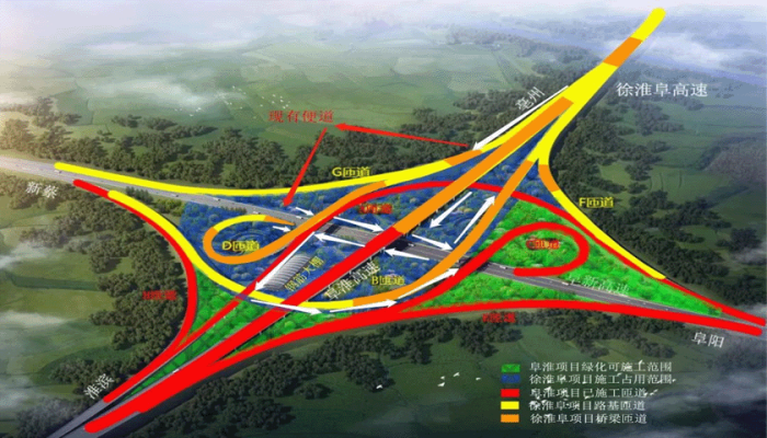 徐州阜阳高速走向图图片