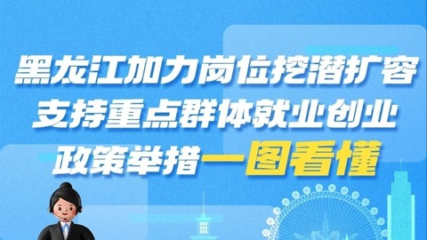 一圖看懂｜黑龍江加力崗位挖潛擴(kuò)容支持重點(diǎn)群體就業(yè)創(chuàng)業(yè)政策舉措