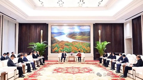 梁惠玲會(huì)見吉利控股集團(tuán)董事長(zhǎng)李書福一行