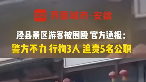 泾县景区游客被殴打一事调查处理情况通报