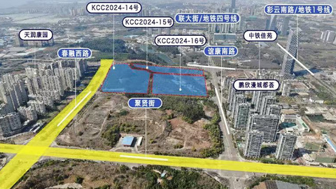 中通世纪在呈贡新城持续下猛料，年内第三次溢价拿地