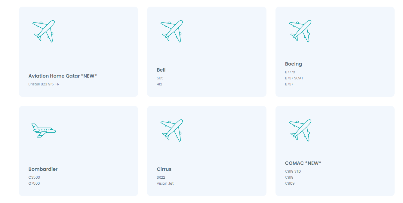 Dubai Airshow 上展示的部分参展机型